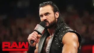 Drew McIntyre challenges Roman Reigns to a match at WrestleMania: Raw, March 18, 2019