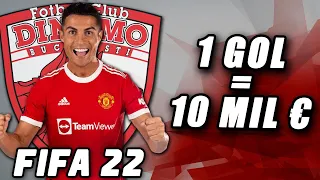 UN GOL = 10 MILIOANE DE EURO !! CARIERA CU DINAMO IN PREMIER LEAGUE // EXPERIMENT FIFA 22