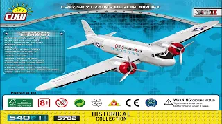 Cobi Instructions | Small Army / WW2 | 5702 | C-47 Skytrain Berlin Airlift Plane