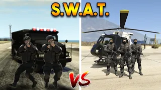 GTA 5 SWAT VS GTA 4 NOOSE ! (WHICH IS BEST?)