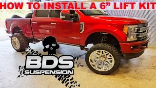 !!How To Install A 6 INCH LIFT KIT on your 2017 + FORD SUPERDUTY!!