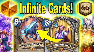 My Longest game EVER Yet! Buffed Un'Goro Quest Thunderbringer Priest Titans Mini-Set | Hearthstone