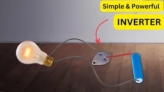 How to Make 3.7v to 220v Inverter using 2n3055 Transistor || Simple and powerful inverter ||