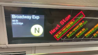 NYC subway: Rare/Normal train recorded announcement (N)(W)(R)(2)(5)(4)(A)(C)(J) train Compilation.