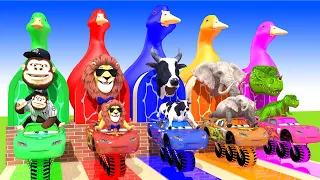 5 Giant Duck, Monkey, Lion, chicken, dog, dinosaur, Tiger, Sheep, Transfiguration funny animal 2024