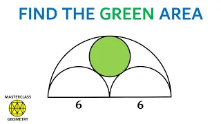 area circle | geometry booster | math olympiad | geometry problems | Masterclass Geometry