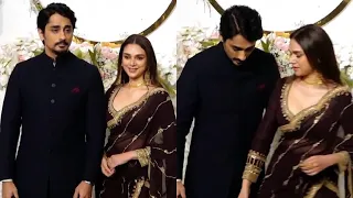 Siddharth & Aditi Rao Hydari At Aamir Khan Daughter IRA KHAN Wedding Party | Filmyfocus.com