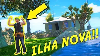 UMA ILHA FLUTUANTE NO GTA 5?!?!?!(TEM ATÉ PISCINA!)