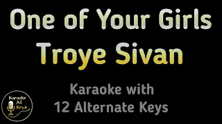 Troye Sivan - One of Your Girls Karaoke Instrumental Lower Higher Female & Original Key