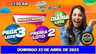 Sorteo 11 AM Resultado Loto Honduras, La Diaria, Pega 3, Premia 2, DOMINGO 23 DE ABRIL 2023