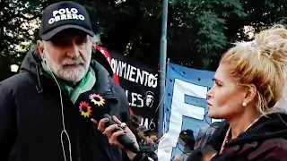Eduardo Belliboni del Polo Obrero intentó defender a los que agredieron el despacho de C. Kirchner