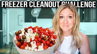 Cook with Me | Freezer Clean out/Pantry Challenge | Large Family Budget Meals