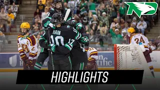 UND Hockey | Highlights at No. 1 Minnesota | 10.22.22