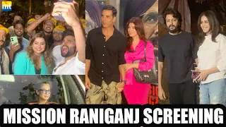 Akshay-Twinkle, Riteish-Genelia, Dimple Kapadia, Jackky Bhagnani | Mission Raniganj Screening