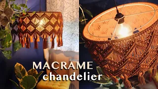 DIY: Tutorial Macrame Chandelier / Bohemian macrame
