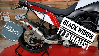 Tenere 700 Black Widow Exhaust - Sound and Install