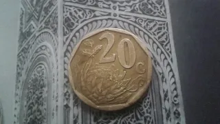 20 Cents (en ndebele isewula afrika) 2008 Afrique de SUD COIN VALUE