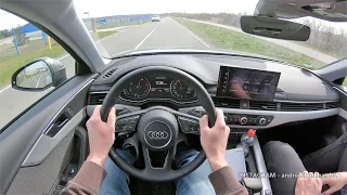 POV 2019 Audi A4 B9 30 TDI 136 HP S-Tronic + Walkaround