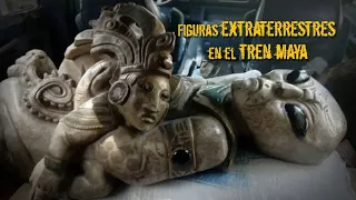 Hallan figuras extraterrestres en el tren maya