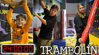 24 SAAT TRAMBOLİN PARKTA KALMAK ?!