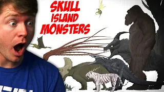 Reacting to the SKULL ISLAND MONSTERS Size and Roar COMPARISON!