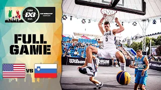 USA v Slovenia | Men's - Full Game | FIBA 3x3 U18 World Cup 2021