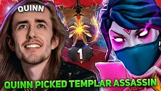 QUINN picked TEMPLAR ASSASSIN MID on 11319 AVERAGE MMR DOTA 2!