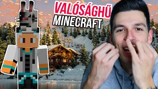 MILYEN LESZ A MAP? 😮 VALÓSÁGHŰ Modok Minecraft 1. rész