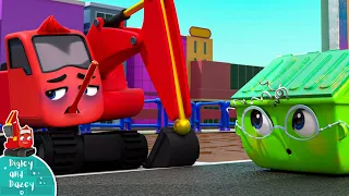 Oh No! Digley is Sick - DIGLEY AND DAZEY | Construction Truck Long Video for Kids