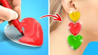 Adorable Crafts With Epoxy Resin And Hot Glue 🤩😍 DIY Jewelry And Rainbow Crafts