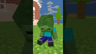 Monster school  Baby zombie  Become To EVIL - Hell's Comin' With Me -minecraft animation #shorts