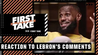 Kendrick Perkins and Keyshawn Johnson react to LeBron James' comments on Boston fans | First Take