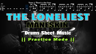 Måneskin: Loneliest| Drums Sheet Music (With Download)