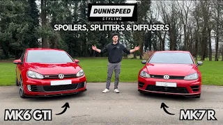 VW Golf R & GTI Spoiler, Splitter & Diffuser Install - DunnSpeed Styling