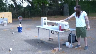 Shooting A Potato At A Tennis Racket To Make French Fries