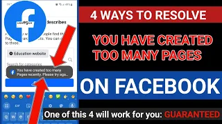 4 ways to resolve "You have created too many pages recently. Please try again later"