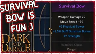 The MOST UNDERRATED WEAPON in Dark and Darker. Survival Bow and Spear Ranger PVP