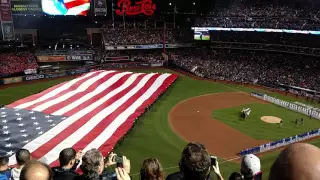 Billy Joel Performs Star Spangled Banner - 2015 World Series - Citi Field 10-30-2015
