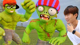 Nick Hulk Stops Zombie Invasion In Real World -Scary Teacher 3D Hero