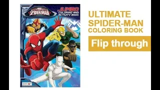Ultimate Spider-Man Coloring Book Flip Through