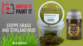 How to Apply Static Grass on Miniatures - Steppe Grass and Stirland Mud