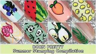 Born Pretty Summer Stamping Compilation || Nail Art || caramellogram