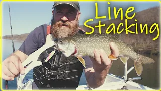 TUTORIAL Line Stacking for HIGH YIELD lake trout trolling at Raystown Lake