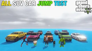 Old Indian Suv Cars 100000 Speed Bumps Jump Space To Earth Hard Impossible Mega Ramp Challenge GTA 5