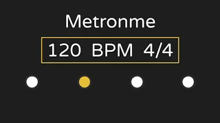 Metronome | 120 BPM | 4/4 Time (with Accent )