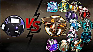 Shadow Fight 2 Titan Tv Man Vs All Legendary Sans & Megalodon | Most Epic Video