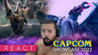 GORE MAGALA E ESPINAS?! EU TÔ FELIZ DEMAIS! | Capcom Showcase 2022 | Reaction