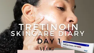 My Journey with Tretinoin 0.05 Cream After Breastfeeding Day 1
