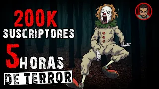 200K SUBSCRIBERS 5 HOURS OF TERROR (Terror Marathon) | TERROR STORIES