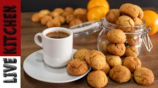 Μπισκότα Πορτοκαλιού  για τον καφέ σας!! (Σε μόλις 10 λεπτά) Easy Orange Cookies in 10 min!!